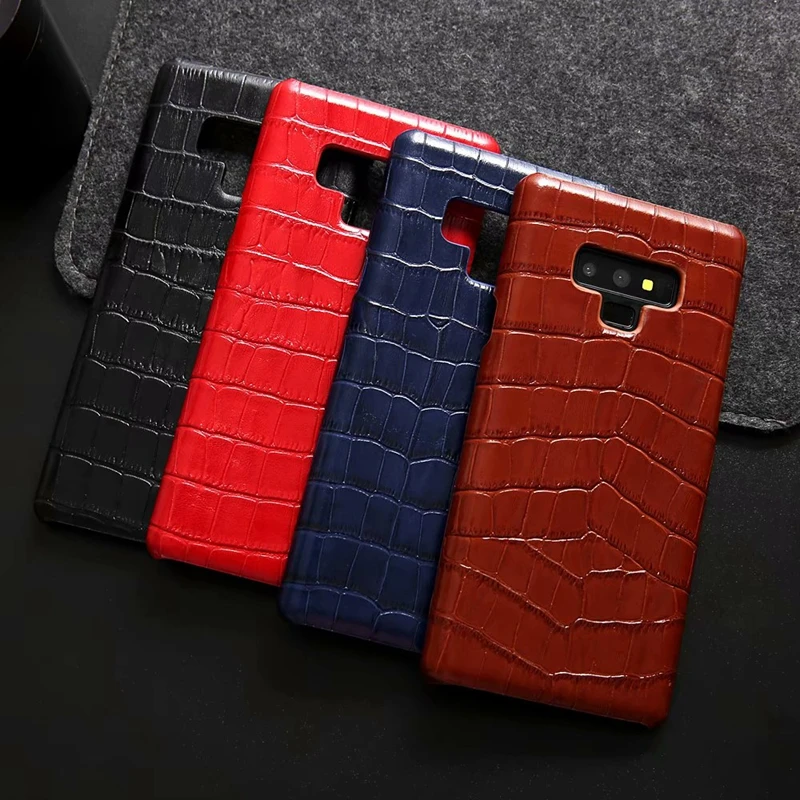 Чехол из натуральной воловьей кожи Note 9 чехол крокодиловой для Samsung Galaxy роскошный