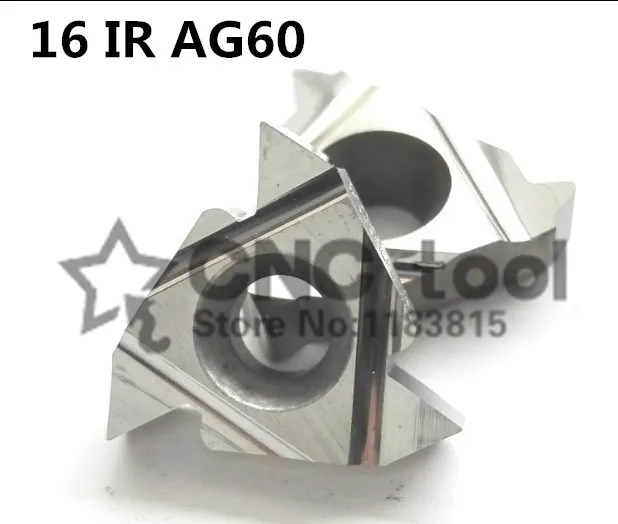 16IR AG60 for Aluminum Carbide Threading Inserts 60 degree Internal