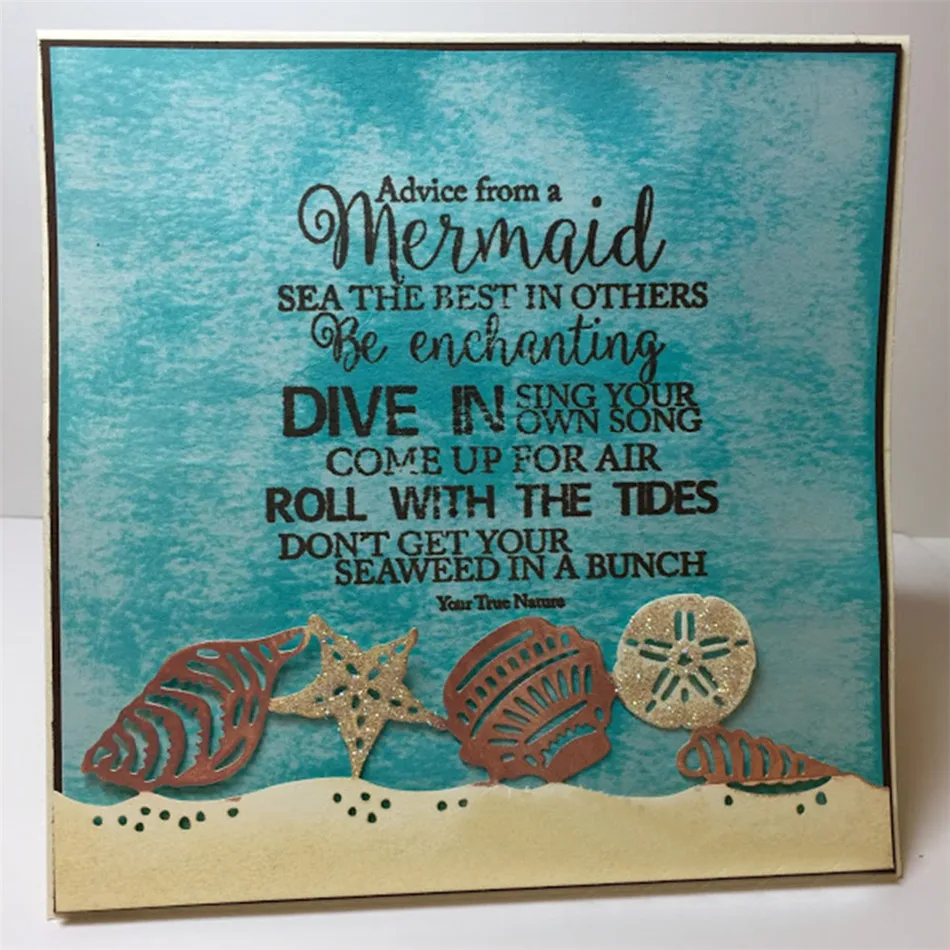 

GJCrafts Sea World Fish Shell Borderline Metal Cutting Dies for Card Making Scrapbooking Album Embossing Stencil New 2019 Dies