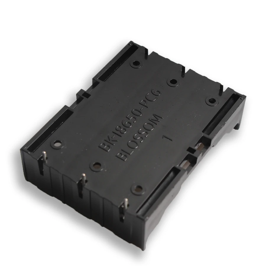 Wholesale 100Pcs/Lot 3*18650 In Parallel Plastic Battery Holder/Case Storage Box For 3*3.7V 18650 Lithium Battery With Pin