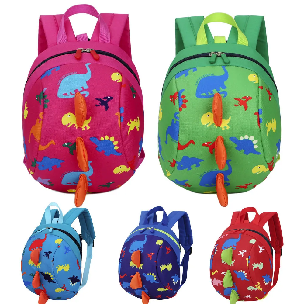 

Fashion children's bag plush backpack boy girl dinosaur pattern backpack animal backpack children's school bag Dropship Y502