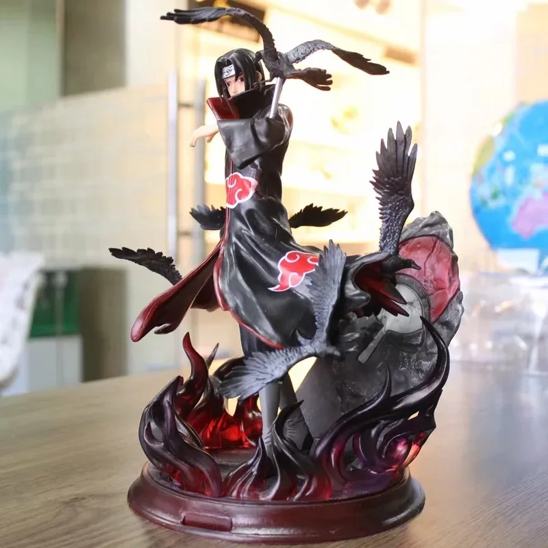 Аниме Наруто Shippuden Akatsuki Uchiha Itachi GK ПВХ Фигурка Статуя Коллекционная модель игрушки