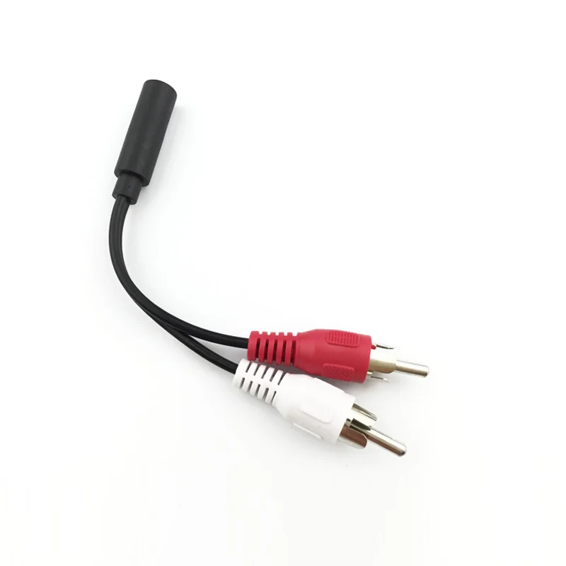 Dual RCA Cable Stereo Audio Video Adapter CCTV DVR 3.5mm Cable Double Female Jack To 2RCA Male Socket 3.5 Y Plug Converter Dual RCA Cable Stereo Audio Video Adapter CCTV DVR 3.5mm Cable Double Female Jack To 2RCA Male Socket 3.5 Y Plug Converter