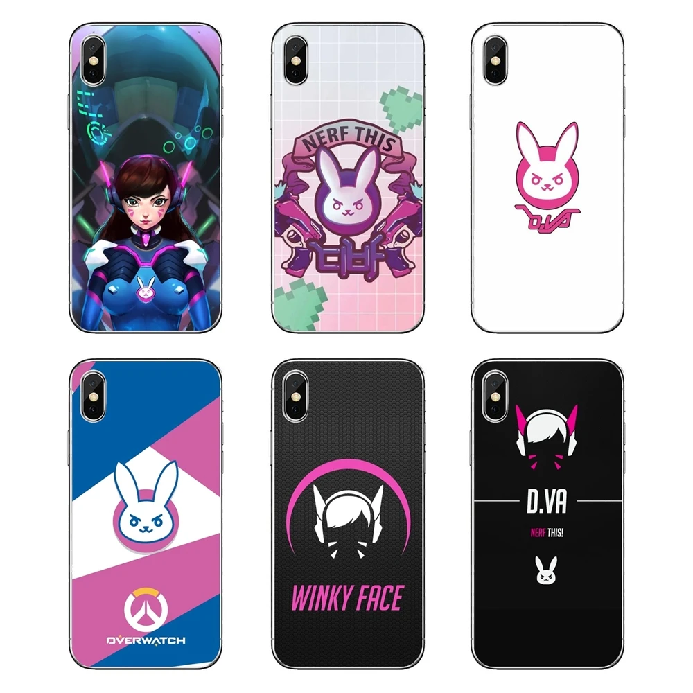 

Soft Transparent Cases Covers For iPod Touch iPhone 4 4S 5 5S 5C SE 6 6S 7 8 X XR XS Plus MAX Game overwatch OW D Va