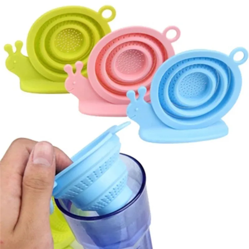 

1PC Silicone Snails Tea Tnfuser Cute Design Loose Tea Leaf Strainer Herbal Spice Infuser Filter Tools Colanders Strainers