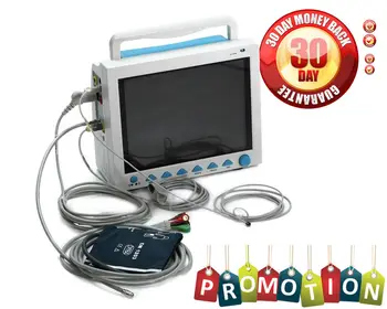 

US Seller, FDA ICU Patient Monitor ECG NIBP SPO2 RESP TEMP PR Vital Sign Monitor CMS8000 6 PARA