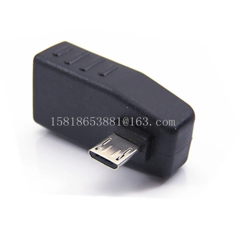 Переходник с правой и левой стороны на 90 градусов разъемами USB 2 0 A micro 5 контактным