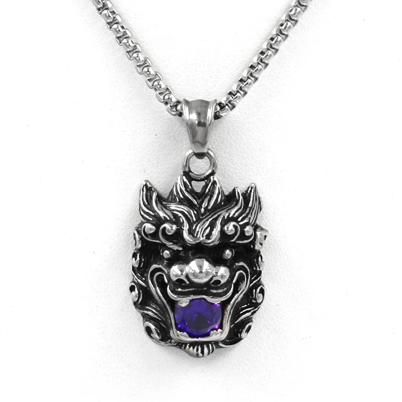 Punk Mens Necklace & Pendant Occult Satanic Jewelry Stainless Steel