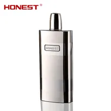 BC12OZ honesto 12 OZ frasco de la cadera hombre portátil licor whisky frasco inoxidable de acero de alta calidad petaca con caja de regalo para el hombre