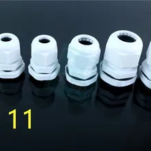 10 шт. Высокое качество IP68 PG11 Водонепроницаемый нейлоновый кабельный ввод без водонепроницаемой прокладки пластиковый кабельный ввод