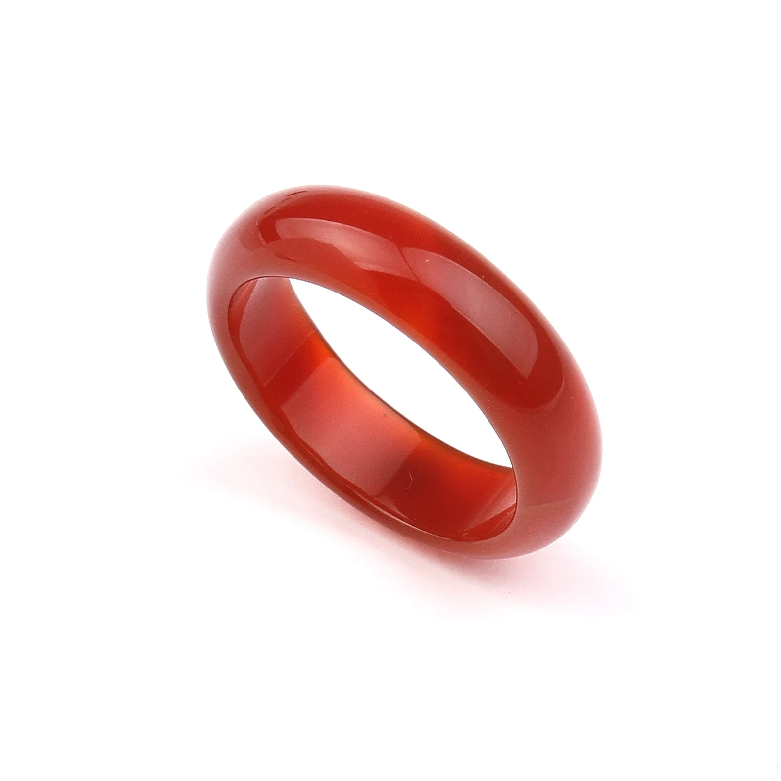 Унисекс натуральное кольцо многоцветный черный зеленый красный Агаты создан круг натуральный камень палец кольца талисманы рождественские подарки - Цвет основного камня: red agate