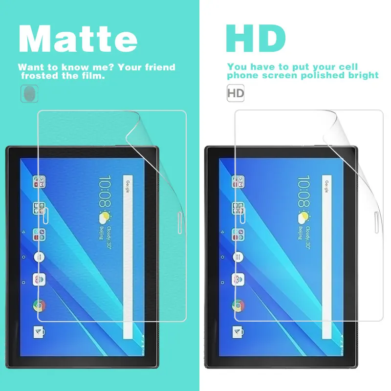 

Front HD Clear Glossy Film For Lenovo Tab 4 10 TB-X304 10.1 in Matte Film of Anti-Glare Smart Cell Phone Cover + Cloth