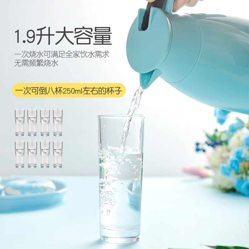 kettle, household thermos bottle, glass liner, large capacity portable