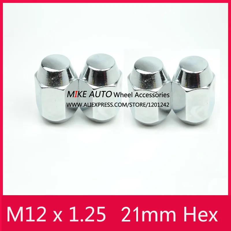 20PCS M12x1.25 Steel Wheel Lug Nuts Hex 13/16" for the wheel of NISSAN