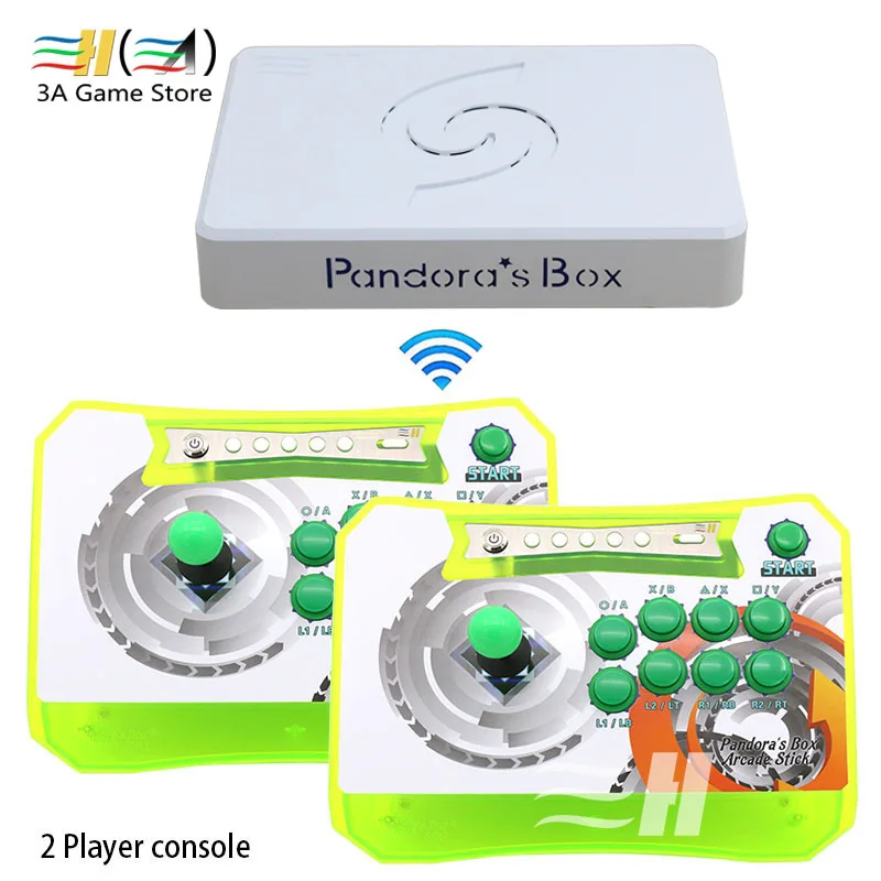 Pandora's Box 6 Wireless Arcade Stick Console Set Pandora Box 6 1300 in 1 Multi Game Board PS3 PC Arcade Controller Console 3d