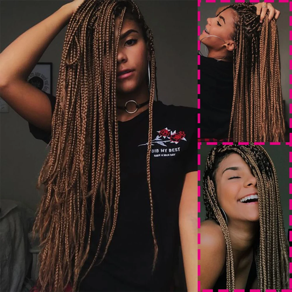 24 Polegada Jumbo Tranças de Crochê Ombre Cabelo Trança de Cabelo Sintético Tranças de Crochê 100 G/pc Extensões de Cabelo Azul Rosa Cinza Africano 10 ombre sintético trança cabelo crochê tranças 100