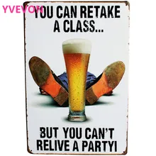 BEER with MENS shoe Tin Sign Retro Painting Plague for hotel pub bar party display wall HOLIDAY Metal decor LJ4-10 20x30cm B1