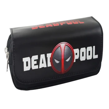 

X Men Deadpool Makeup Cosmetic Brush Travel Bag Case Pen Pencil Pouch Purse Black