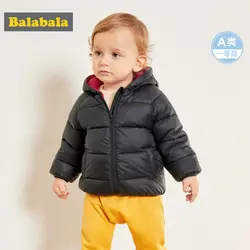 Balabala младенческой Детские стеганые легкий куртка с карманом новорожденных для маленьких девочек и мальчиков дутая куртка на молнии Chinlon