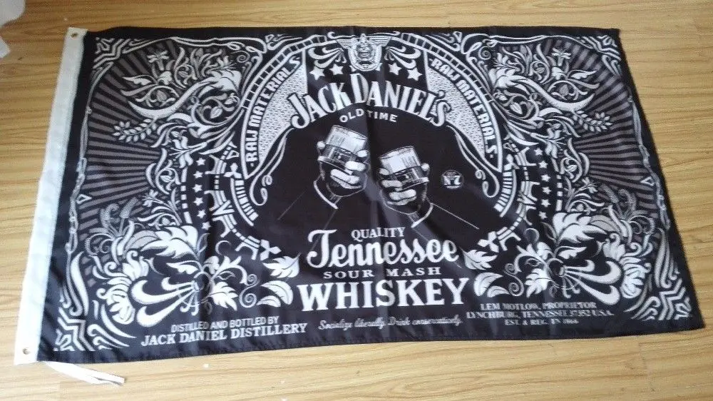 

3ft x 5ft 3 x5ft Jack daniels happy hour flag banner print Polyester banner flag Size 150*90cm