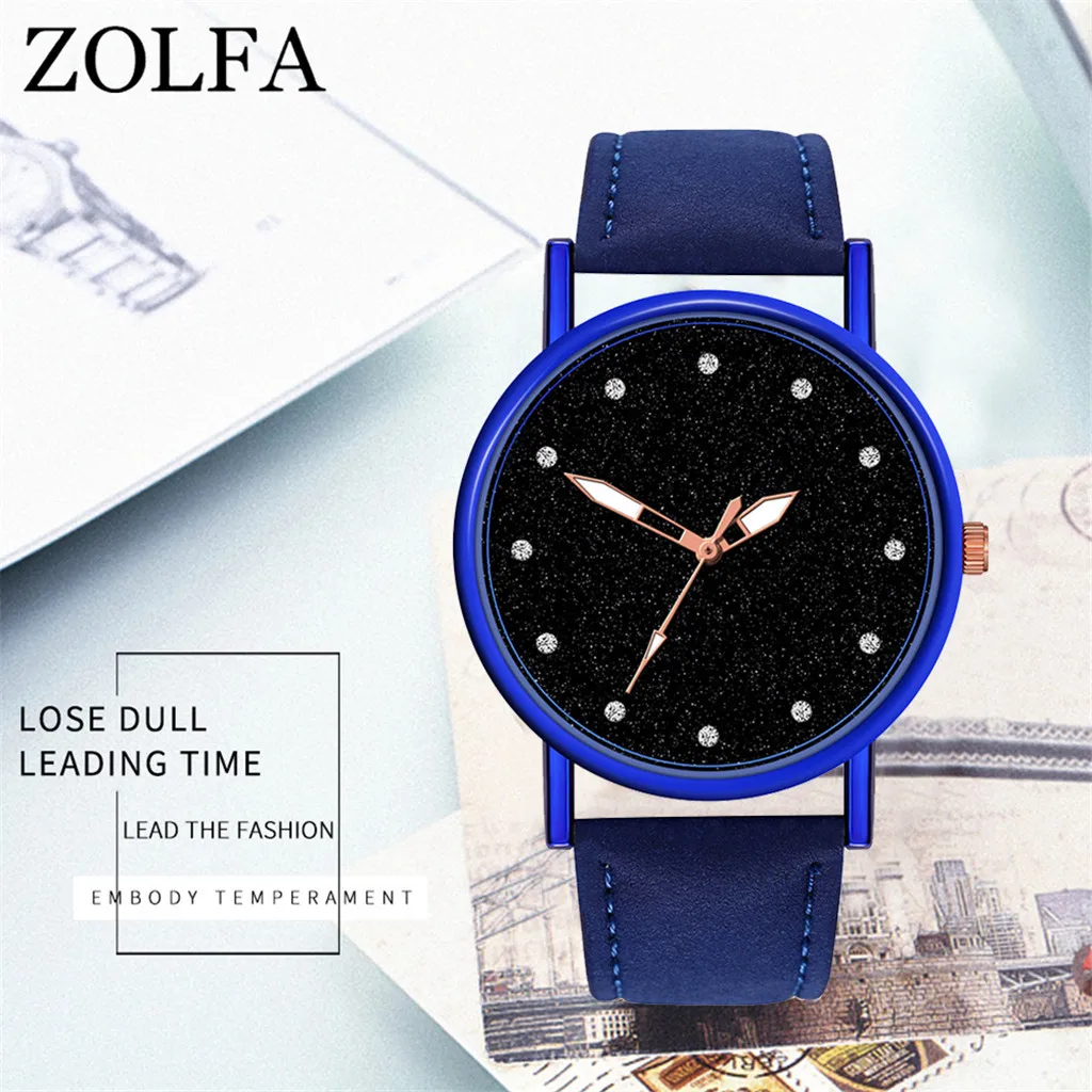 

woman watch 2019 Quartz Watch Woman's High-end Blue Glass Life Waterproof Distinguished women's watches women wrist watch