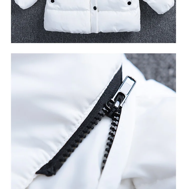 2018 Новая мода детская зимняя куртка для маленьких мальчиков Одежда для девочек детский зимний комбинезон под ultra light теплая куртка с