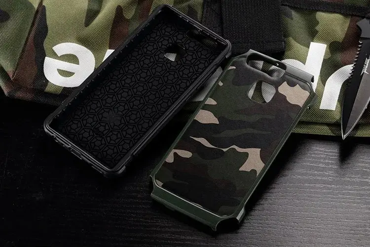 Чехол для Huawei P9 Lite p9 плюс P8 Y52 y62 mate8 mate9 Honor 6X 2in1 камуфляж Панцири защитный задняя
