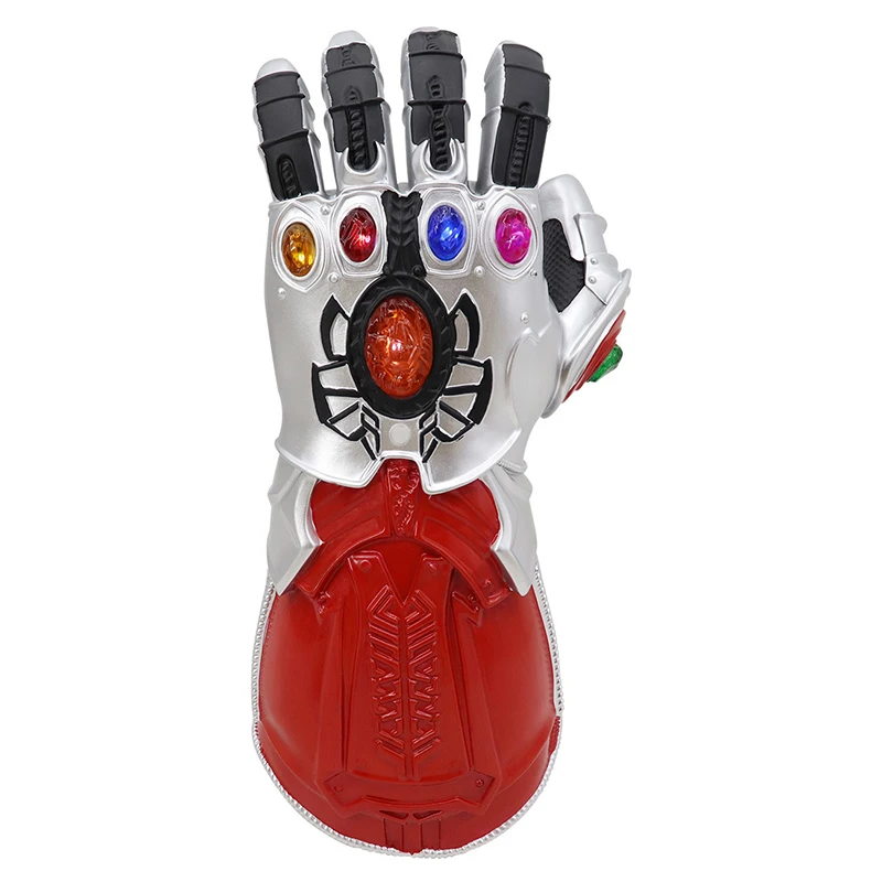 

New Avengers 4 Iron Man glove costume Led infinity gauntlet thanos gloves Avengers Superhero Hulk prop IronMan PVC mask Adult