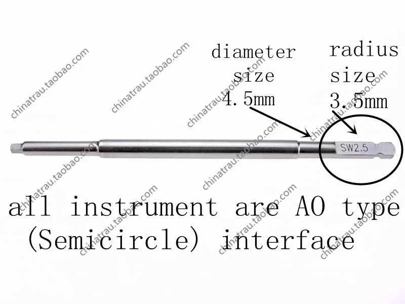 medical orthopedic instrument bone screw plate Install remove instrument set 60 tool kit Slip Broken Extractor screwdriver AO