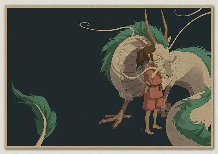 Черное отверстие для ходьбы Hayao Miyazaki унесенное спиралью японское ретро ВИНТАЖНЫЙ