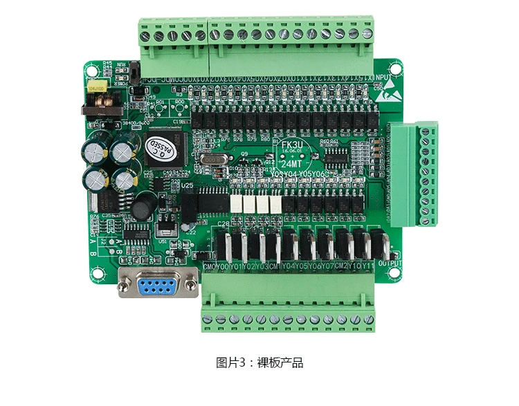 FX1N FX2N FX3U 24MR или 24MT 6AD 2DA PLC RS232 RS485 с протоколом Modbus RTU ptz-камеры 24VDC для Mitsubishi PLC