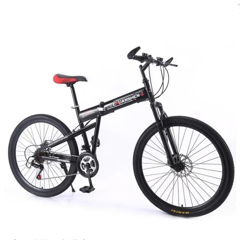 

High quality bicycle Double shock absorption system bicycle high configuration disc brake 24/26 inch 21/24/27 speed