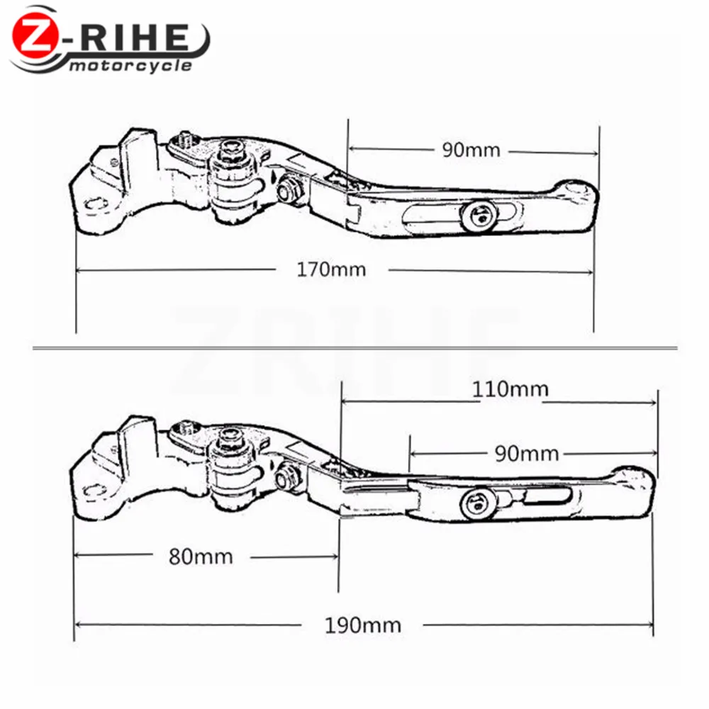 Для HONDA CRF 1000L CRF1000L 2015 2016 2017 15 Мотоцикл с ЧПУ Алюминиевый сплав регулируемый