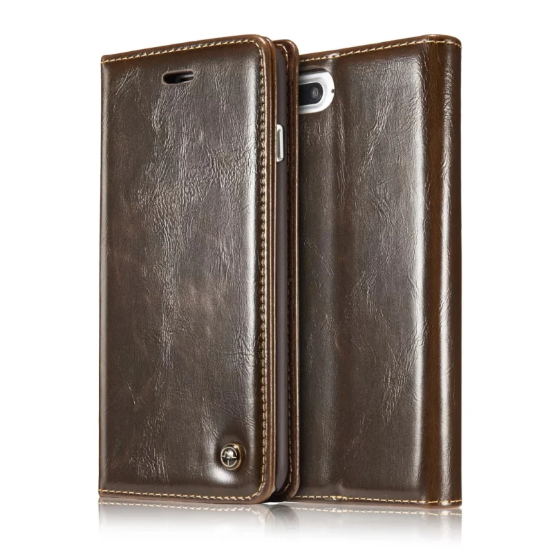 HotOriginal CaseMe003 For iPhone 7 7 Plus Case Retro Crazy Horse Book Style Leather Case With Stand For iPhone 6 6S Plus SE 5S (19)