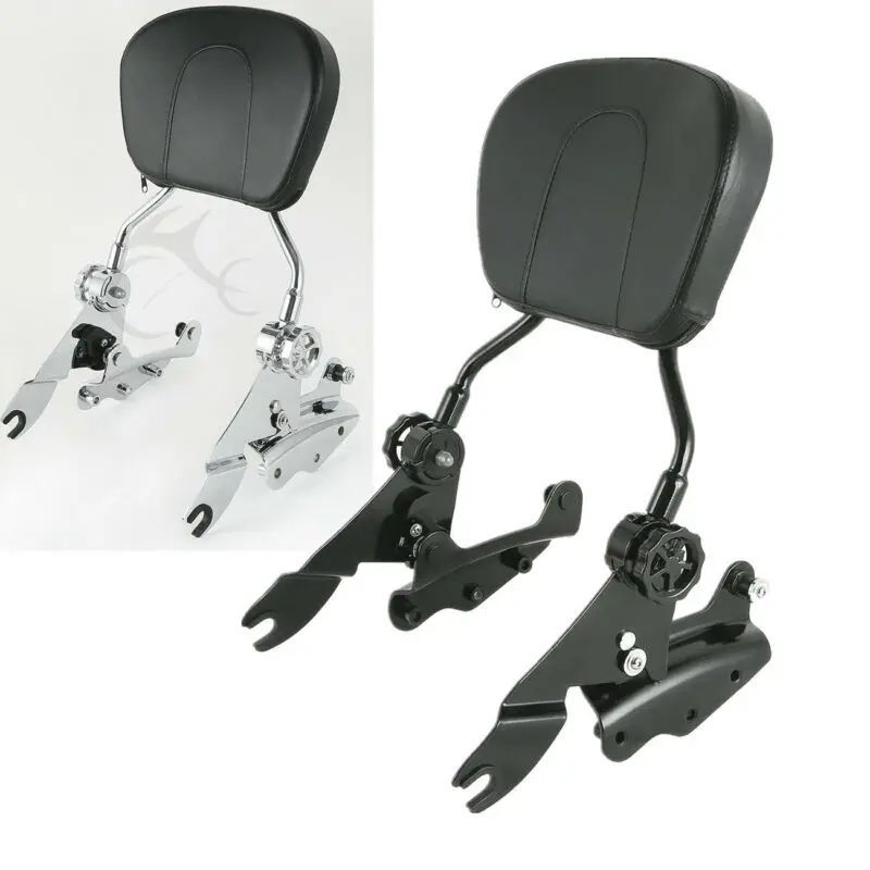 

Motorcycle Sissy Bar Backrest & 4 Point Docking Hardware Kit For Harley Street Glide 09-13