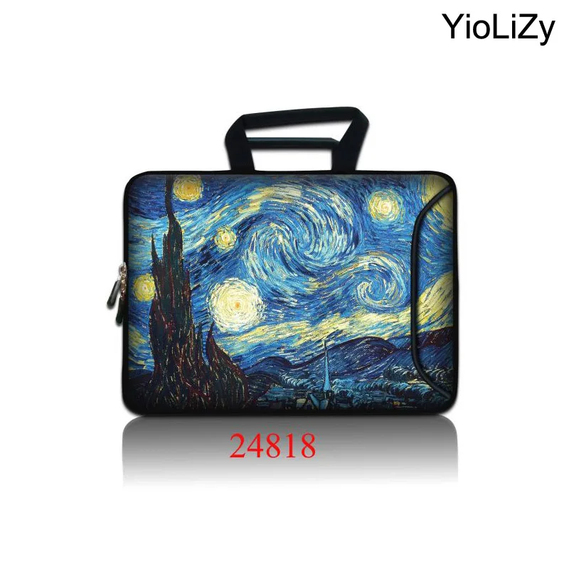Чехол для ноутбука с принтом Van Gogh, сумка для планшета 9,7, 12, 13, 14, 15,6, 17,3, защитный чехол для ноутбука, чехол для macbook air 13, SBP-24818 - Цвет: Бежевый
