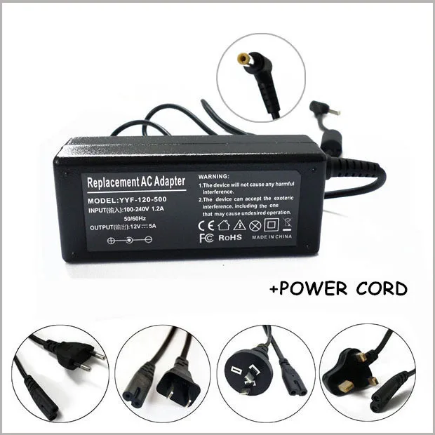 

AC Power Adapter Charger For ADI LCD MONITOR I600 I610 MJ15 MJ175 MX15 S500 60W