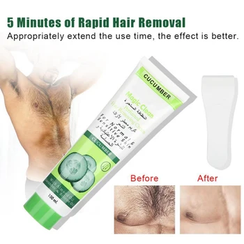 

Cucumber Hair Removal Cream Moisturizing Mild No Stimulation Depilatory for Men Women