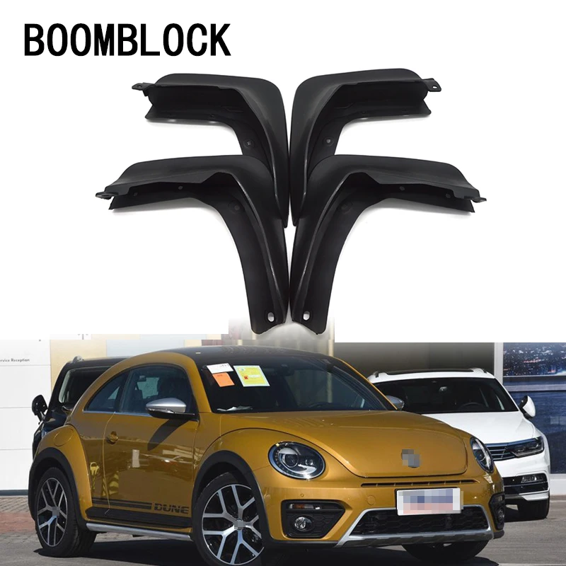 

4pc Car Front Rear Mud Flaps Mud Flap Mudguards Fender For VW Volkswagen Beetle A5 2012 2013 2014 2015 2016 2017 Accessories