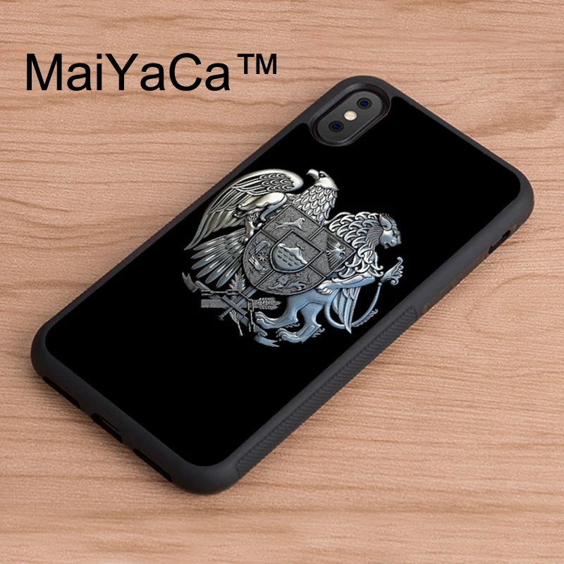 

MaiYaCa Armenian Coat of Arms Original phone Case for iPhone X Mobile Phone Back Shell for iPhone X TPU Soft Case