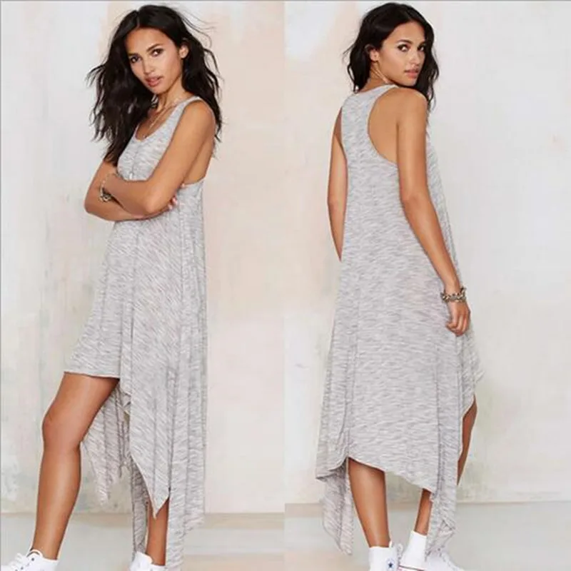

2016 Summer New Maternity Dresses Irregular Vest Dress Gray Casual Cotton Pregnancy Clothes For Pregnant Women Maternity Clothes