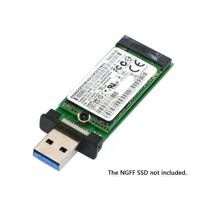 USB 3.0 to 2242 M.2 NGFF SSD Enclosure Flash Drive