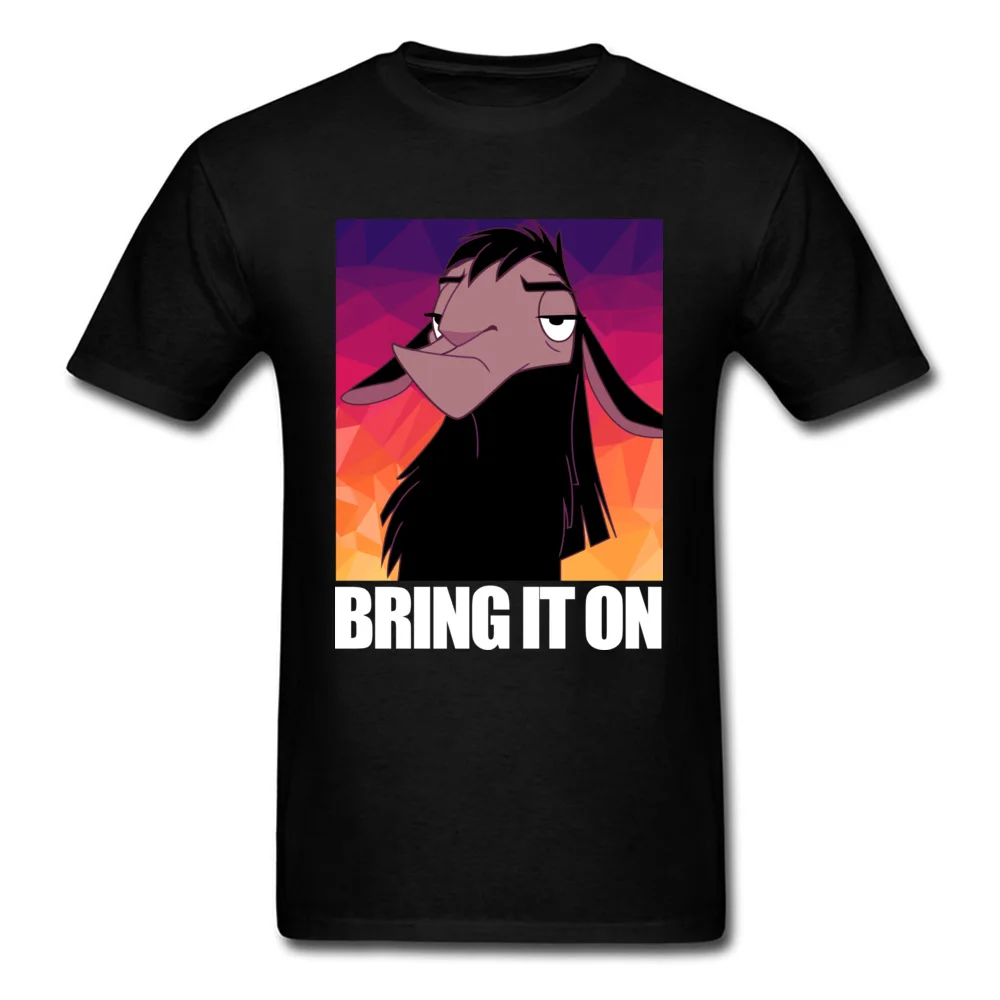 Bring It On Funny Tops Shirts Short Sleeve for Men 100% Cotton Fall O-Neck Top T-shirts Leisure Tops Tees Fashion Bring It On black