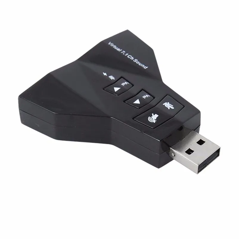 Mokingtop Новое поступление 7,1 канальный USB 2,0 продлить 3D Аудио карты конвертер двойная звуковая карта адаптера Mic Динамик#30