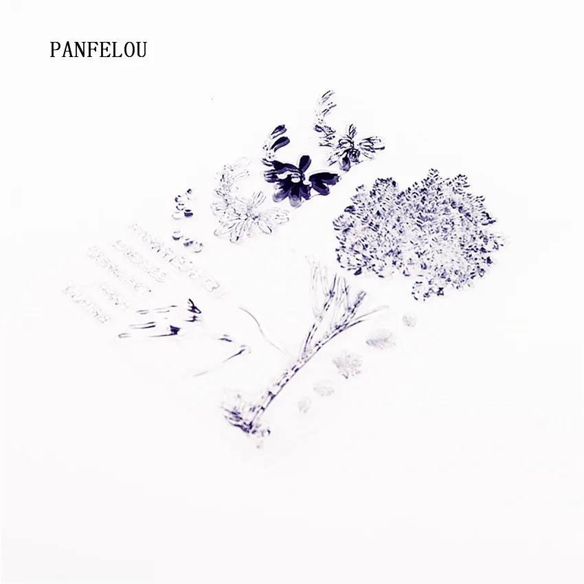 PANFELOU Fantasy tree прозрачный силиконовый штамп/печать DIY Скрапбукинг/фотоальбом