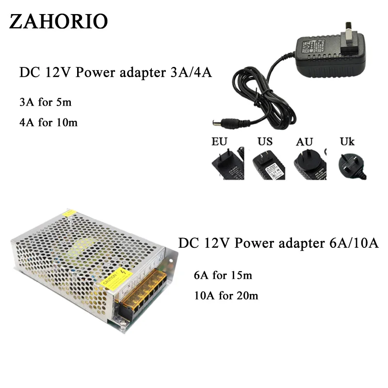 ZAHORIO 30 светодиодный s SMD5050 RGB Светодиодная лента Водонепроницаемый светильник DC 12