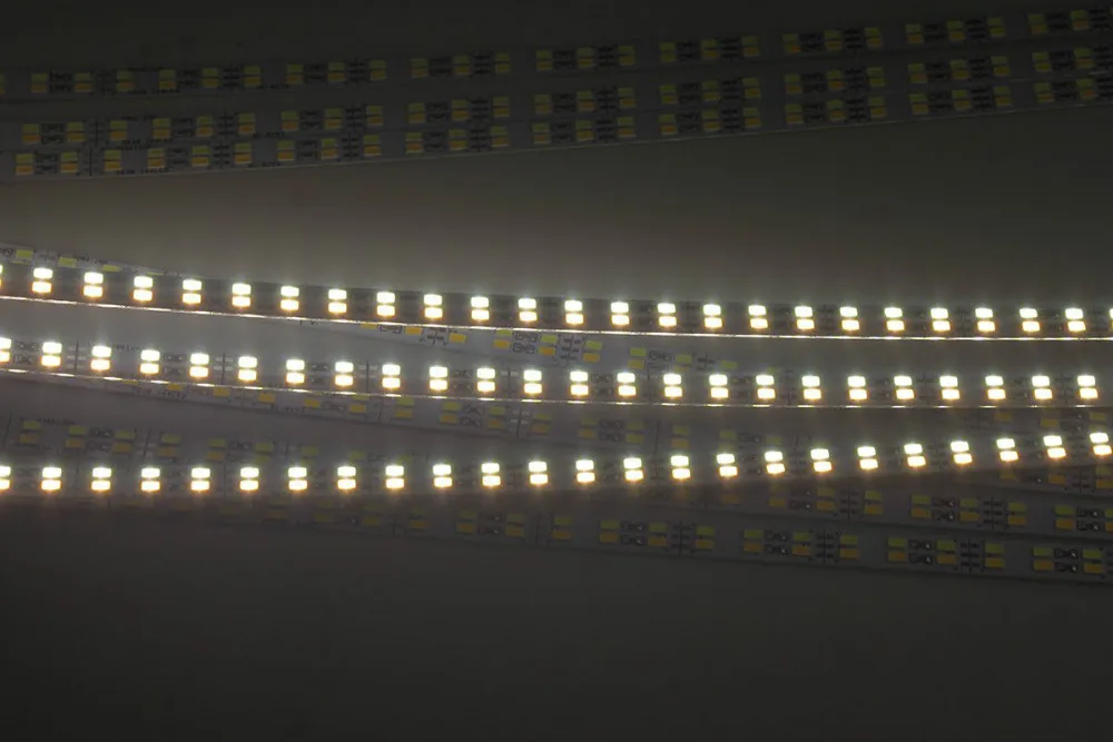 50cm led strip bar light 5630 5730 dc 12v double color row white and warm white 3000k 6500k no waterproof ip20 cabinet kitchen