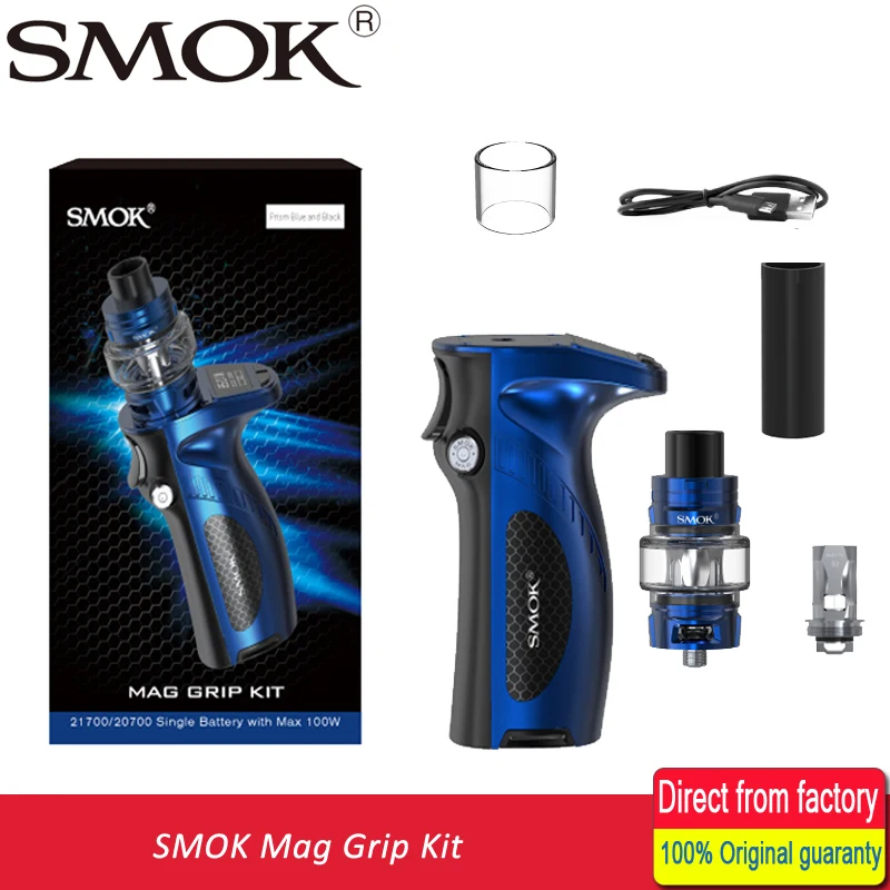 

SMOK Mag Grip 100W Mod Kit 5ml TFV8 Baby V2 Tank Vaporizer S1 S2 Coil 85W Mag Box Electronic Cigarette Kit VS X PRIV G-PRIV 2