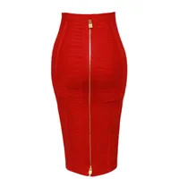 13 Colors Women Summer Fashion Sexy Black Red Beige White Bandage Skirt 2021 Knitted Elastic Sweet Candy Color Pencil Skirt - Image 2