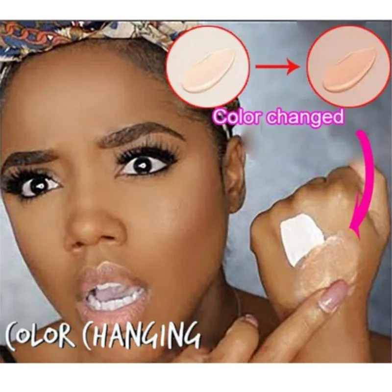 

30ml TLM Color Changing Liquid Foundation Makeup Change To Your Skin Tone By Just Blending
